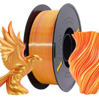 Пластик для 3D принтера Sprout Lab PLA Silk-2 1.75 1кг малиновый-золотой