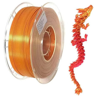 Пластик для 3D принтера Nexaforge PLA Silk-2 1.75 1кг Красный-золотой