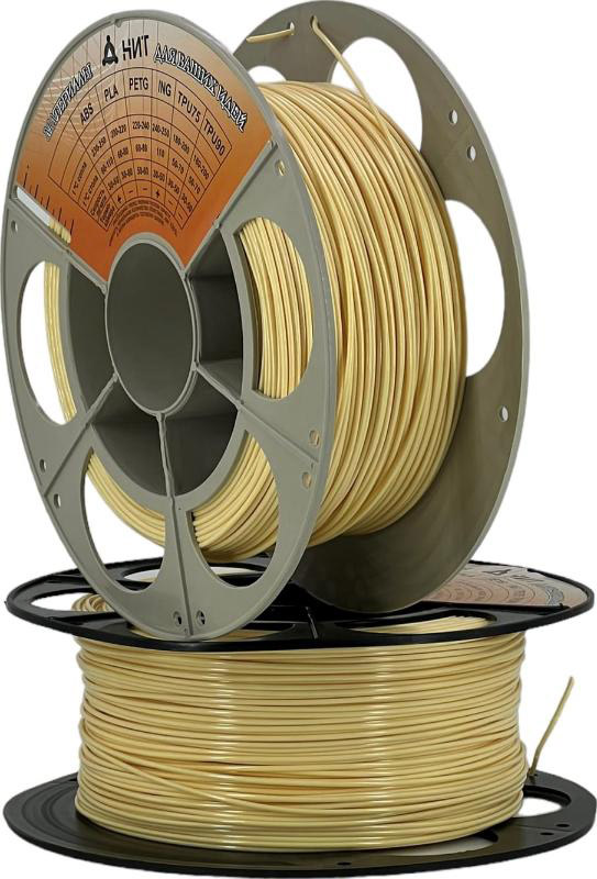 Пластик для 3D принтера НИТ PLA 1.75 1кг бежевый