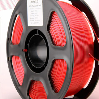 Пластик для 3D принтера BYNET 3D PETG 1.75 1кг Красный прозрачный