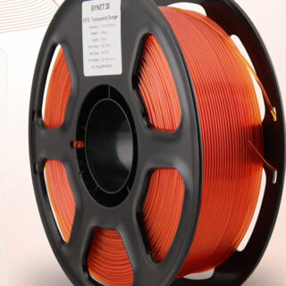 Пластик для 3D принтера BYNET 3D PETG 1.75 1кг Оранжевый прозрачный