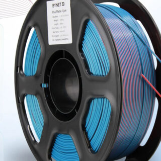 Пластик для 3D принтера BYNET 3D PLA матовый 1.75 1кг Красный-Синий