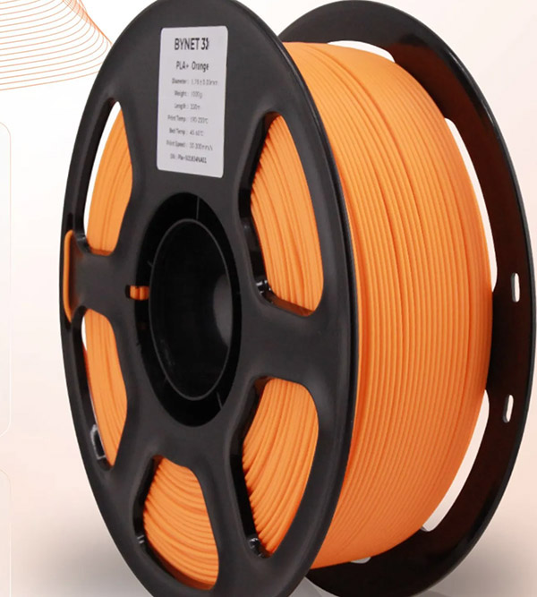 Пластик для 3D принтера BYNET 3D PLA матовый 1.75 1кг Оранжевый